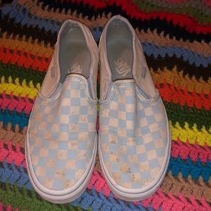 Vans Light Blue Checker Women’s Size 8